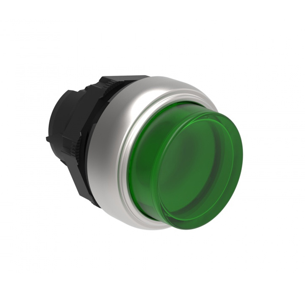Кнопка выступающая с подсветкой зеленая LPCBL203