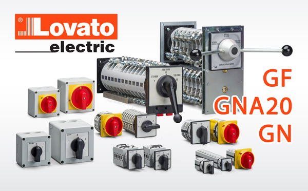 Нові серії кулачкових вимикачів GF, GNA20 і GN від LOVATO Electric