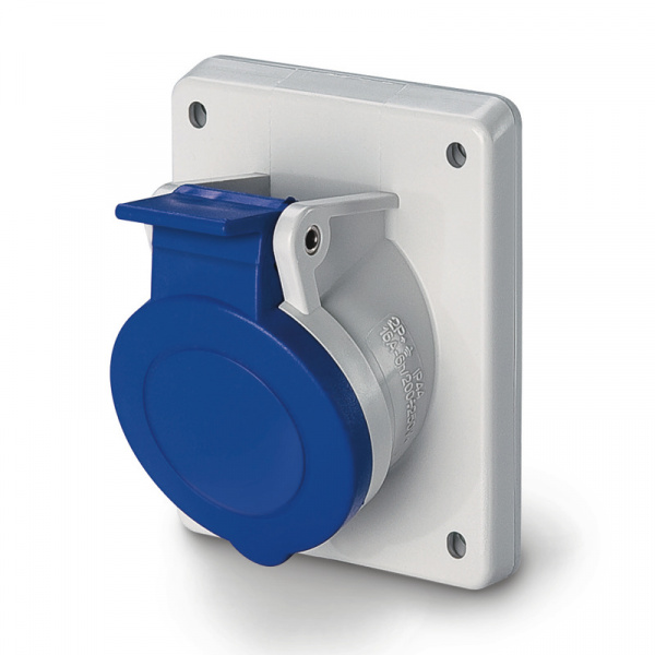 Розетка в щитовом исполнении серия Eureka 16A 2P+E