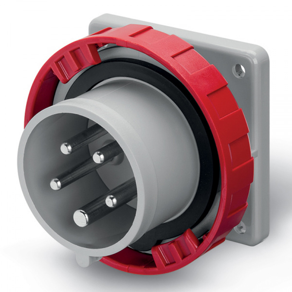 Вилка в щитовом исполнении серия IEC309 125A 3P+N+E