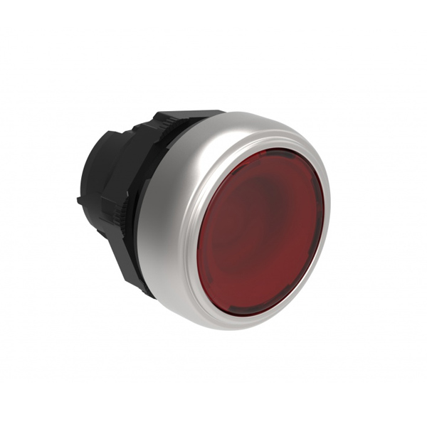 Кнопка с подсветкой красная с фиксацией LPCQL104