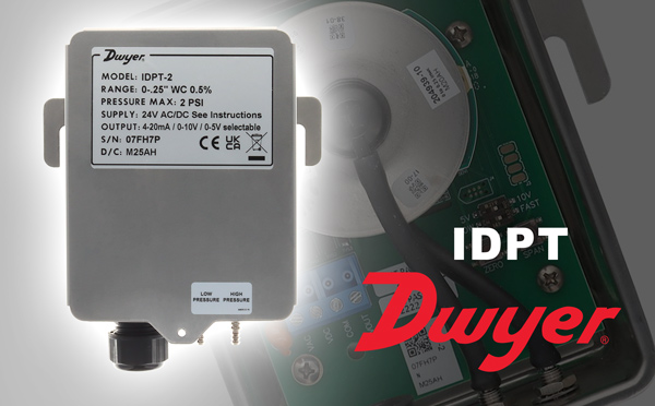 Датчики диференціального тиску Dwyer серії IDPT
