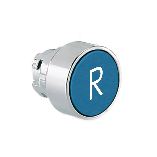 Кнопка синяя с символом "R" 8 LM2T B1176