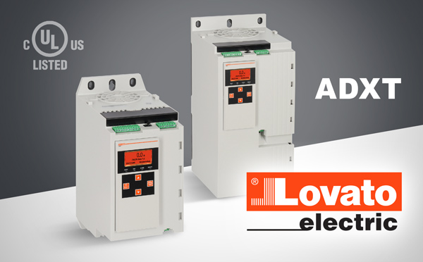 ADXT... — серія пристроїв плавного пуску LOVATO Electric для потужних трифазних двигунів