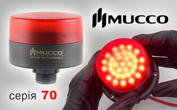 Компактні сигнальні маячки Mucco серії 70