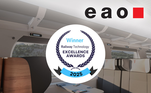 EAO отримує нагороду Railway Technology Excellence Award 2025 за інноваційну систему резервування місць